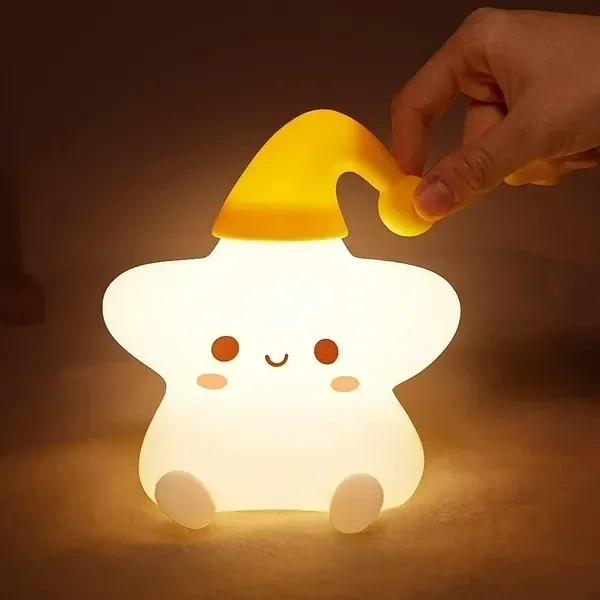 HashWOW® Star Lamp, Star Gifts, Star Touch Silicone Lamp, Birthday Gift for Girls and Boys, Baby Room Decor, Kids Night Light, Silicone lamp, Rechargeable