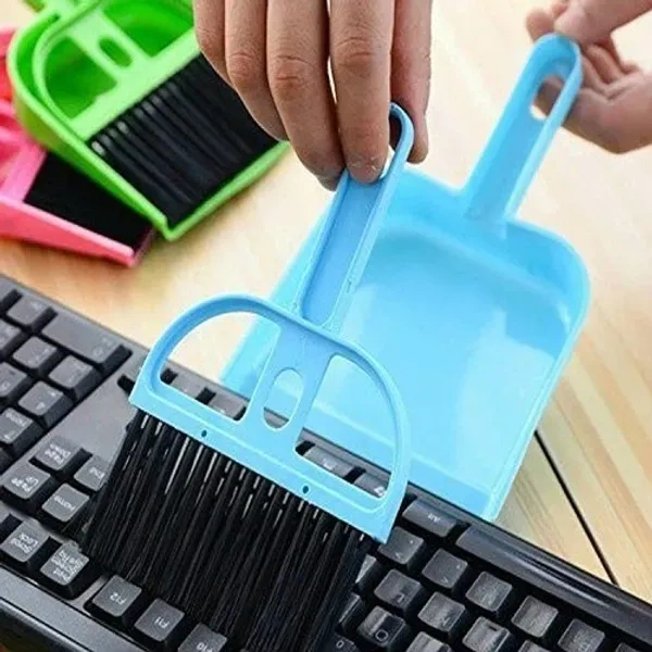Set Mini Dustpan Brush Set Cleaning Brush Small Desk Broom Cleaning Tool for Computer Keyboard Desktop Car