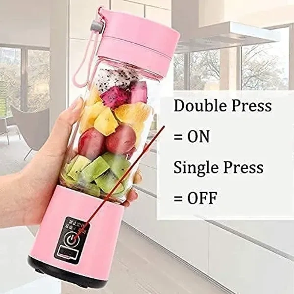 Farberware 6 Blades Rechargeable Portable Electric USB Juice Maker Machine,Blender for Smoothie&Juices,Juicer Bottle Blender,Grinder Mixer,Fruit Juicer for All Fruits&Vegetables Juicer (Multi Colour)