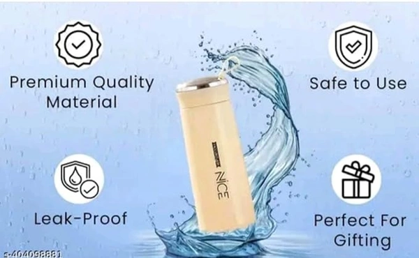 Nice Vacuum Insulated Stainless Steel Water Bottles, Random Color, Pink and White, 700ml