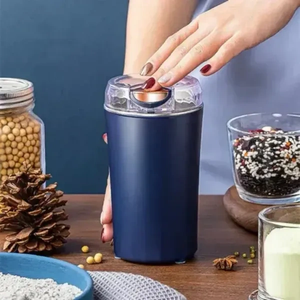 Runnatal Electric-Dried-Spice-and-Coffee Grinder-and-Chopper-Crusher-for-Home-Detachable-Cup-diswash-Free-Blade-Cup-Made with Stainless Steel (Multicolor) Drainboard Set Kitchen (Standard)