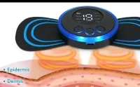 PROXISM Body Massager Machine for Pain Relief Wireless Vibrating Massager 8 Mode & 19 Strength Level EMS Massager Mini Massager Butterfly Massager for Shoulder, Legs, Neck, Back MassagerS
