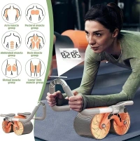 Workout Roller, Abs Workout Equipment Automatic Rebound Wheel, Home Gym Wheels Roller Abdominal Exercises For Abdominal Muscles