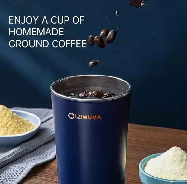 Runnatal Electric-Dried-Spice-and-Coffee Grinder-and-Chopper-Crusher-for-Home-Detachable-Cup-diswash-Free-Blade-Cup-Made with Stainless Steel (Multicolor) Drainboard Set Kitchen (Standard)