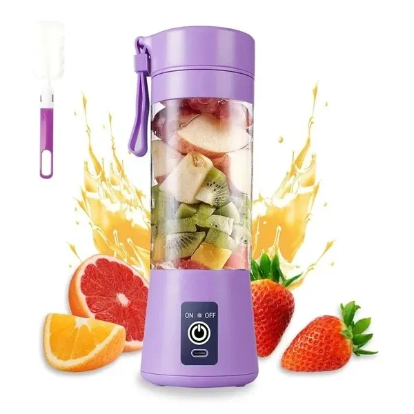 Farberware 6 Blades Rechargeable Portable Electric USB Juice Maker Machine,Blender for Smoothie&Juices,Juicer Bottle Blender,Grinder Mixer,Fruit Juicer for All Fruits&Vegetables Juicer (Multi Colour)