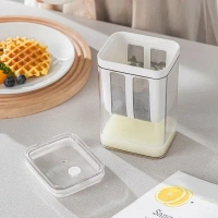 Greek Yogurt Strainer, 1100ml Multi Yoghurt Maker Strainer with Fine Mesh Bag & Lid for Thick Greek Yogurt, Soybean Milk, Kefir, Berries, Soup, Fruit Juice, Coffee