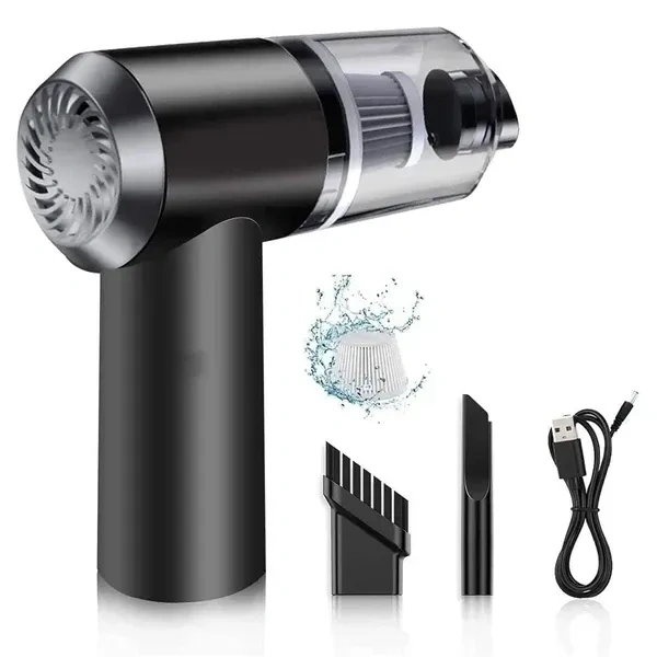 Orzinpro 2 in1 Portable Car Vacuum Cleaner with Blower | USB Rechargeable Wireless Handheld Car Vacuum Cleaner Traveling, Camping Reusable,Portable,Rechargeable