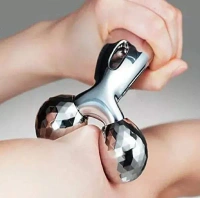 Dealsure 3D Manual Roller Massager 360 Rotate Roller Face Body Massager For Skin Lifting, Wrinkle Remover and Facial Massage, Relaxation and Skin Tightening Tool For Uni- Sex(Silver Color)