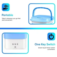 Portable Foldable Mini Top Loading Washing Machine 2kg with Spinner and Dryer for Baby Clothes, Semi Automatic Bucket Washer with Modes for Home, Travel