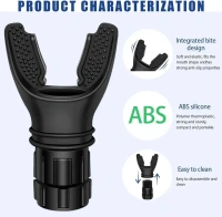 JICOOT Portable breathing exercise device for lungs, Breathing trainer with Resistance Adjustable, Lung Trainer with excellent quality silicone,Easy to Clean and Use, Improve Breathing Capacity and Endurance