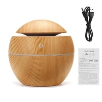 Wooden Cool Mist Humidifiers Essential Oil Diffuser Aroma Air Humidifier with Colorful Change for Car, Office, Babies, humidifiers for Home, air humidifier for Room