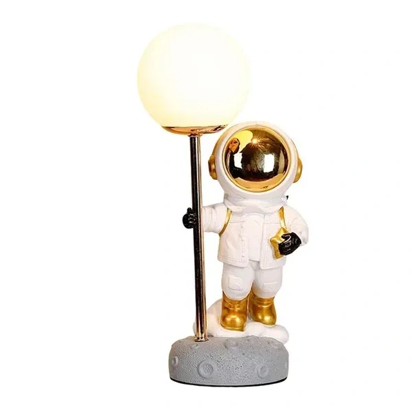 THE STYLE SUTRA Modern Astronaut LED Table Lamp Bedside Lamp for Bedroom Boys Birthday Gifts White
