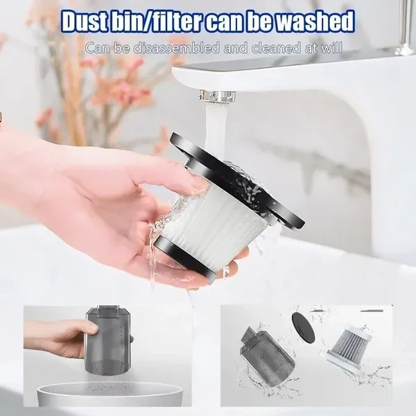 Orzinpro 2 in1 Portable Car Vacuum Cleaner with Blower | USB Rechargeable Wireless Handheld Car Vacuum Cleaner Traveling, Camping Reusable,Portable,Rechargeable