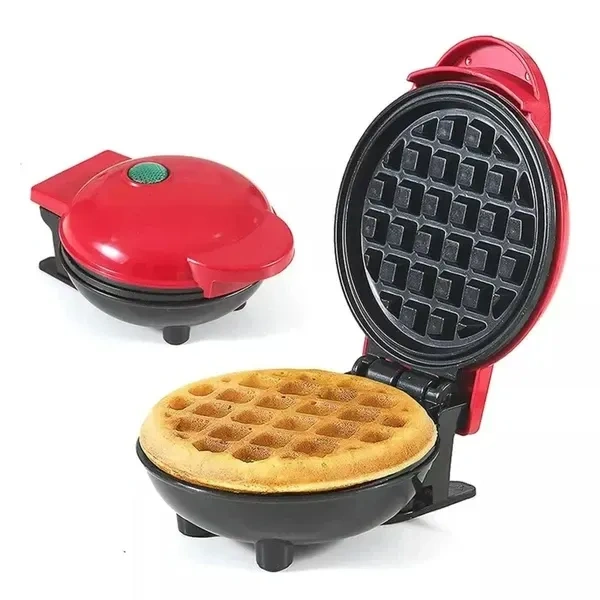 Mini Waffle Maker Machine 3 In 1 Waffle Iron Home Appliances Kitchen Easy To Clean, 4 Inch, Perfect For Breakfast,Dessert, Sandwich, Pan Cakes, Other Snacks - 350 Watts (Multicolored)