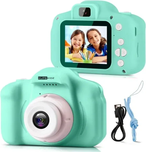 KUPSKIDZ Kids Camera Toy, Children Camera Toys for Kids Age 3-12, Christmas/Birthday Gifts for Kids, 1080P HD Video Kids Digital Camera, Gift for 3 4 5 6 7 8 9 10 11 12 Year Old Girl & Boys (Pink)