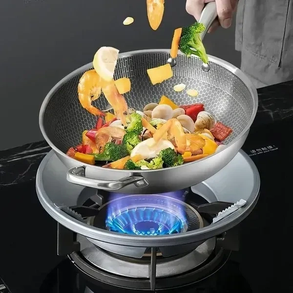 Silver Gas Saver Burner Stand(Pack Of 1) Gas Chula Burner Gas Saver Stand Jali Ring Fire & Windproof Energy Saving, Gas Chula Support Stand 4 Legs Supported For Indian Gas -Metal