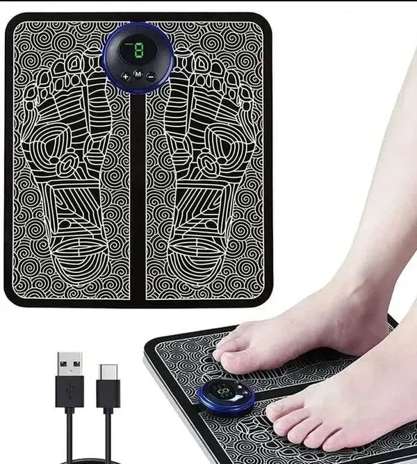 UPTREND Electric Foot Massager for Pain Relief | EMS Foot Massager Mat for Legs, Body & Hand Therapy | Home Use Leg Massager for Muscle Relaxation | Portable Electric Massager for Pain Relief