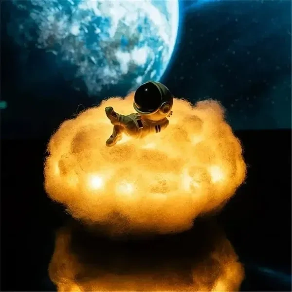 STYLO SWAG || Cloud Astronaut Light Fluffy Lamp 3D Light Cloud