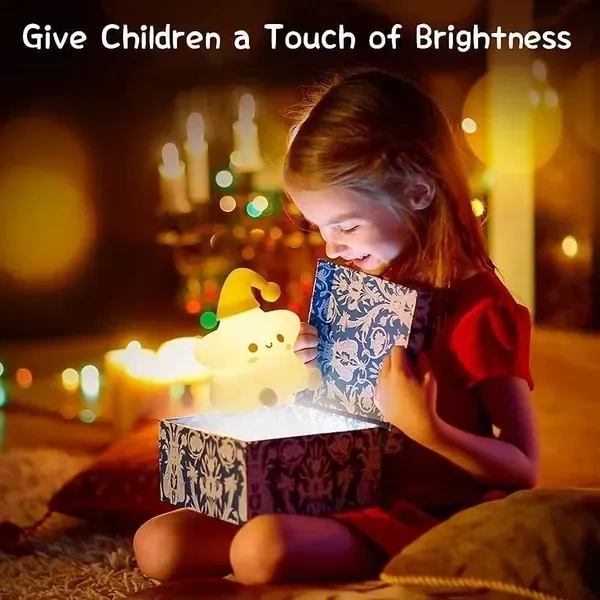 HashWOW® Star Lamp, Star Gifts, Star Touch Silicone Lamp, Birthday Gift for Girls and Boys, Baby Room Decor, Kids Night Light, Silicone lamp, Rechargeable