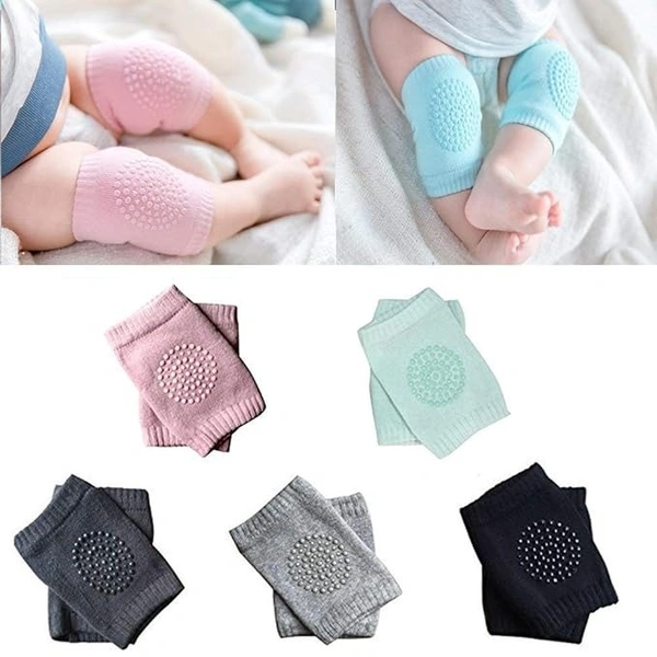 SellBotic 2 Pair Baby Knee And Elbow Pad Baby Crawling Elbow Pad Baby Leg Warmer Baby Kneecap (Multi Color) Pack Of 1