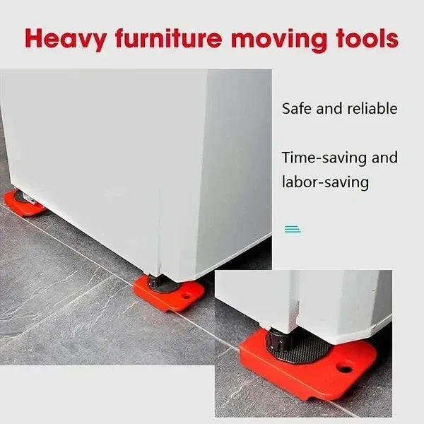 SHAYONAM Furniture Lifter Mover Tool Set Heavy Duty Furniture Lifter Mover Tool Set, Furniture Moving Roller Wheel Set for Washing Machines, Fridge,Sofa, Wardrobes Adjustable Height/*-