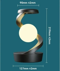 Ar Goods Suspended Rotating Light Ball Lamp with Mobile Phone Wireless Charging Night Lamp