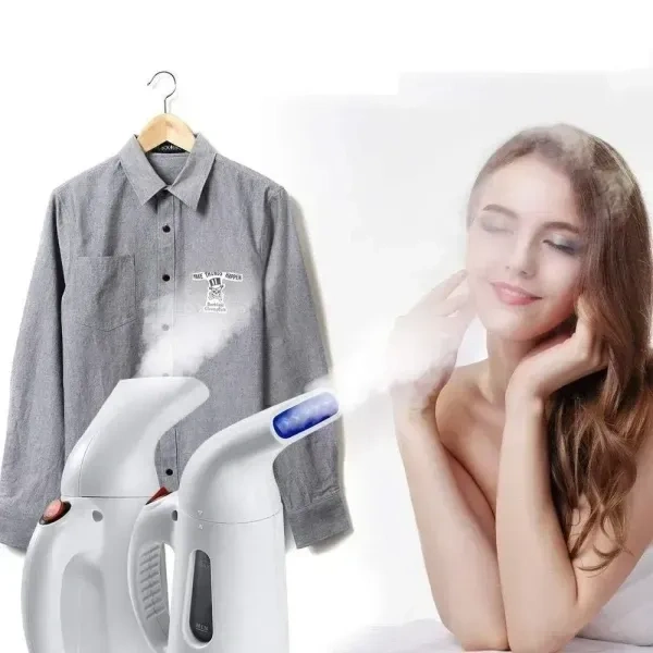Smart 2 in 1 Portable Handheld Electric Garment and Facial Steamer | Multi-Functional Steamer for Clothes and Skincare | Compact & Travel-Friendly | (Multicolor)