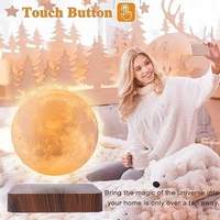 Citaaz Levitating Moon Lamp, 5.5 Inch Magnetic Levitation Moon Light, Floating and Spinning Moon Light Spinning in Air - Night Lamp for Office, Home, Room Decor,Natural