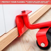 Furniture Lifter Mover Tool Set Heavy Duty Furniture Lifter Mover Tool Set, Furniture Moving Roller Wheel Set for Washing Machines, Fridge,Sofa, Wardrobes /*-