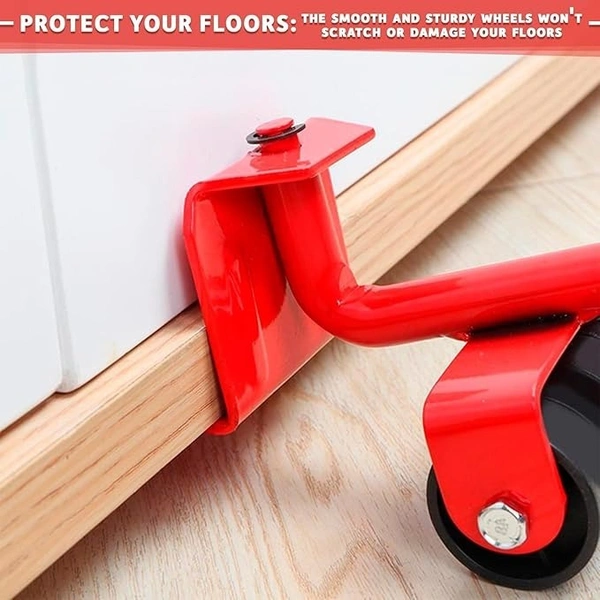 Furniture Lifter Mover Tool Set Heavy Duty Furniture Lifter Mover Tool Set, Furniture Moving Roller Wheel Set for Washing Machines, Fridge,Sofa, Wardrobes /*-