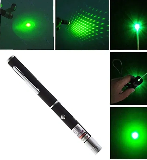Sadbhawana Ultra Powerful Green Laser Light Pen Beam for Presentation with Adjustable Cap to Change Project Design with Premium Box | 2000 Metres Laser Pointer Pen | Extra Disco Light Effect