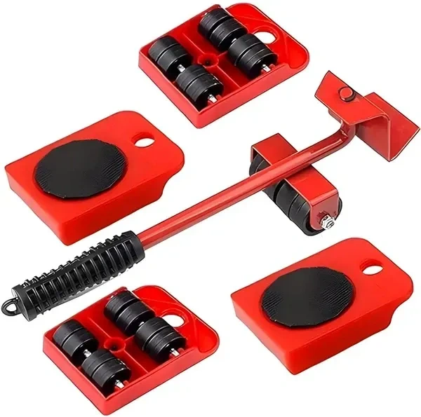 Furniture Lifter Mover Tool Set Heavy Duty Furniture Lifter Mover Tool Set, Furniture Moving Roller Wheel Set for Washing Machines, Fridge,Sofa, Wardrobes /*-