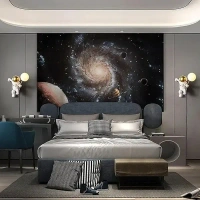 The Crafted Gesture Space Explorer Astronaut LED Wall Lamp Wall Sconce for Living Room, Kids' Room, Bedroom, and Bedside Décor|Right-Side