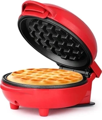 Mini Waffle Maker Machine 3 In 1 Waffle Iron Home Appliances Kitchen Easy To Clean, 4 Inch, Perfect For Breakfast,Dessert, Sandwich, Pan Cakes, Other Snacks - 350 Watts (Multicolored)