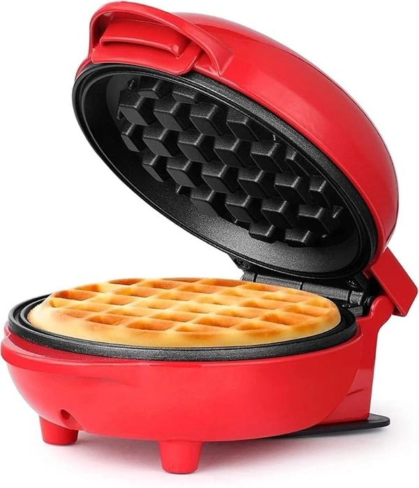 Mini Waffle Maker Machine 3 In 1 Waffle Iron Home Appliances Kitchen Easy To Clean, 4 Inch, Perfect For Breakfast,Dessert, Sandwich, Pan Cakes, Other Snacks - 350 Watts (Multicolored)