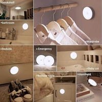 Chillyfit Motion Sensor Light Home (Pack Of 4) With Usb Charging Wireless Self Adhesive Led Body Induction Lamp Sensor Light Wardrobe Lights With Sensor Night Light Cupboard Stairs, 8.6 Cm, White