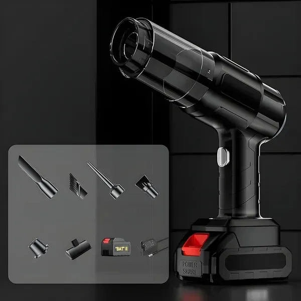 TAWZIX 240V Wireless Handheld Vacuum Cleaner, 3-in-1 High Power 18000PA, Portable car Vacuum Cleaner with Blower Battery for Home & Car, 50-60 Min Runtime, Brushless Motor