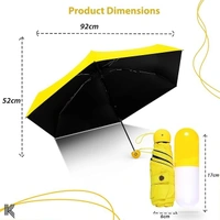 Kraptick Cute Capsule Umbrella, Umbrella for Rain, Wind Proof Umbrella, Mini Cute Umbrella for Men/Women/Boys/Girls/Kids, Portable Travel Umbrella with Manual Mechanisms for Open and Close