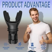 JICOOT Portable breathing exercise device for lungs, Breathing trainer with Resistance Adjustable, Lung Trainer with excellent quality silicone,Easy to Clean and Use, Improve Breathing Capacity and Endurance