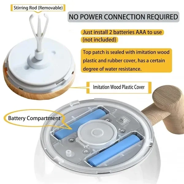Self Stirring Electric Automatic Mixing Coffee Cup with Lid for Various Purposes Coffee/Milk/Juice/Protein Powder at Home/Office/Travel. (400 ml)