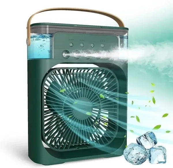 USB Portable Air Conditioner Fan | Personal Air Cooler | Mini Air Conditioner Evaporative Air Cooler Water | Desk Fan Best Office | Mini Computer Cooling Fan