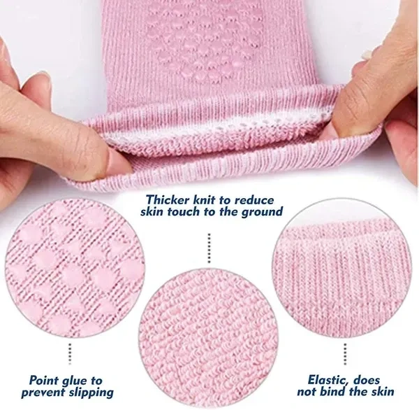 SellBotic 2 Pair Baby Knee And Elbow Pad Baby Crawling Elbow Pad Baby Leg Warmer Baby Kneecap (Multi Color) Pack Of 1