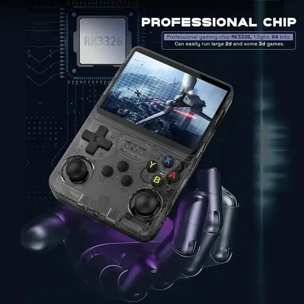 World R36S Retro Handheld Video Game Console 3.5 inch Retro Handheld Video Games Consoles Built-in Rechargeable Battery Portable Style Preinstalle