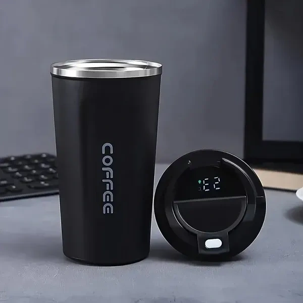 TNGLOVE Vacuum Insulated Temperature Display Coffee Mug 510 ML | Stainless Steel Coffee Mug | Insulated Travel Mug | Double-Walled Insulation Hot and cold Smart Coffee Tumbler Travelling Mug
