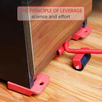 Furniture Lifter Mover Tool Set Heavy Duty Furniture Lifter Mover Tool Set, Furniture Moving Roller Wheel Set for Washing Machines, Fridge,Sofa, Wardrobes /*-