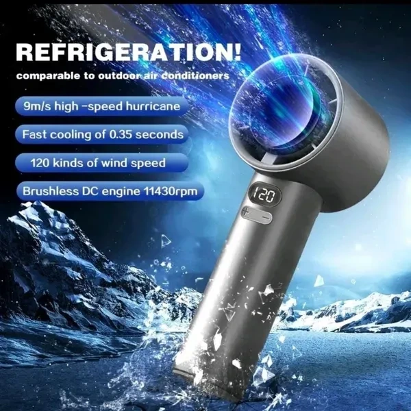 M11 Portable Mini High-Speed Hand Fan, Powerful Handheld Fan, Fast Cooling, Rechargeable USB Fan for All Travel Indoor Outdoor Use