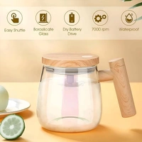 Self Stirring Electric Automatic Mixing Coffee Cup with Lid for Various Purposes Coffee/Milk/Juice/Protein Powder at Home/Office/Travel. (400 ml)