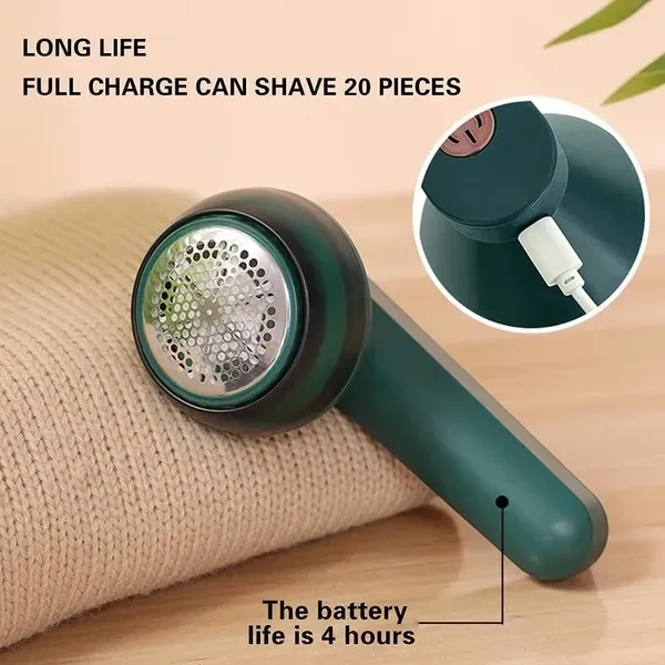 JICOOT Fabric Shaver, Electric Lint Remover, USB Rechargeable Fabric Defuzzer, Reusable Cordless Sweater Shaver can be Used Anywhere, Bobling Remover for Clothes, Wool Pilling Lint Remover.