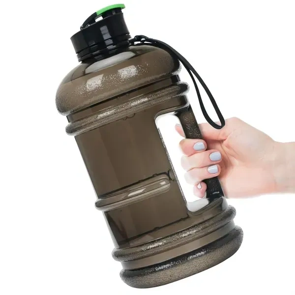 2.2L Water Bottle 75oz Half Gallon Capacity Leakproof BPA Free Odorless Material Solid Jug Daily Hydration Gym Fitness Athletic Gear Sports Water Bottle for Camping Hiking Outdoor Activities