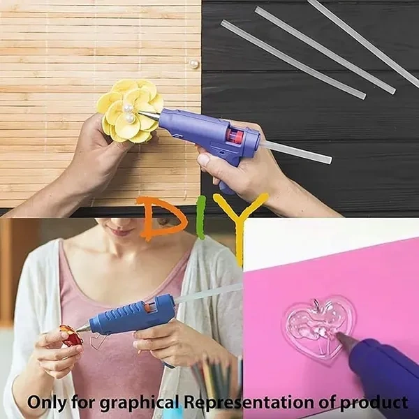 60W Power Hot Melt Glue Gun With 5 Pcs Glue Sticks On And Off Switch Corded Electric Hot Glue Gun And Led Indicator
